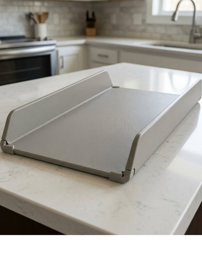 Wvgkn Fold-and-Pour Polypropylene Cutting Board 36 x 25 cm Sand - Lifestyle view